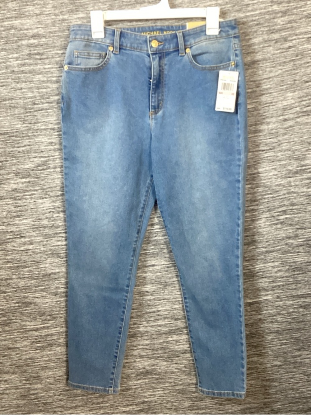 Michael Kors Selma Light Blue High-Rise Slim Jeans